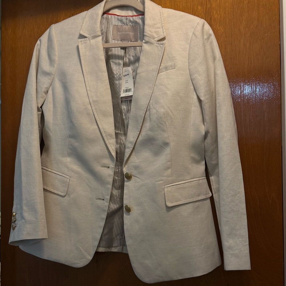 Banana Republic Cream Blazer